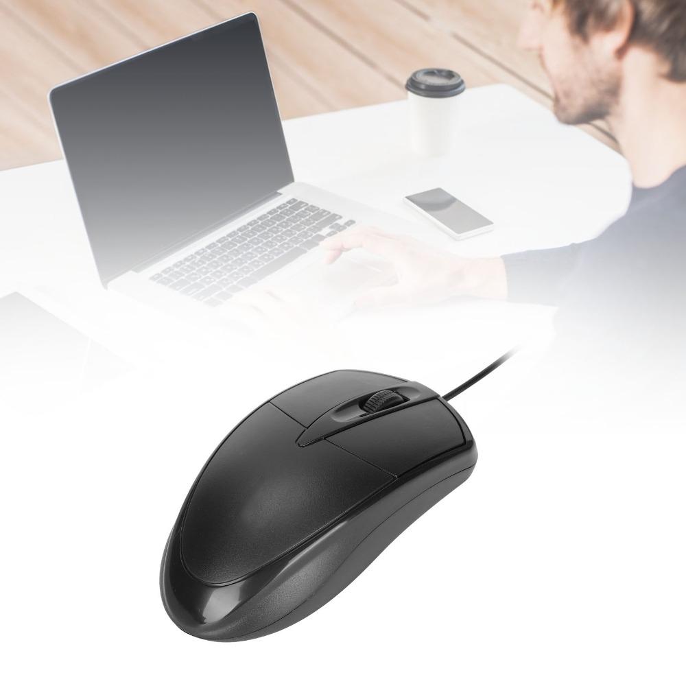 Responsive USB Wired Mouse Silent Computer Mouse Lightweight Corded Mouse  PC Laptop