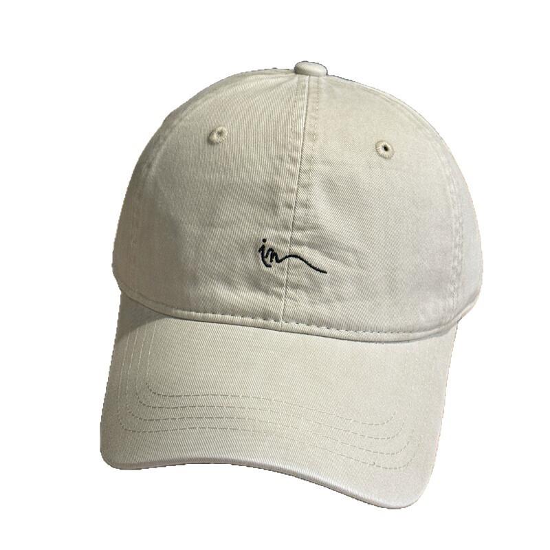 New product simple letter embroidery baseball cap men's and women's pure cotton breathable and versatile face small sunshade cap