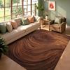 Natural Tree Stump Pattern Area Rug Non Slip Soft Plush Floor Mat for Living Room Bedroom Cozy Home Decor Rustic Cabin Style