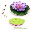 1/5/12 Stück Lotus Kunstblume Schwimmende Künstliche Lotus Pflanze Lebensechte Seerose Mikro-Landschaft für Teich Gartendekorationen