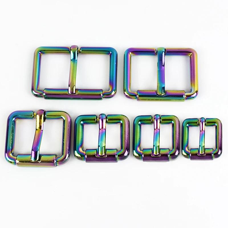 5Pcs 10-38mm Metal Pin Buckles Backpack Belt Adjust Buckle Handbag Webbing Roller Sliders Clasp DIY Leather Hardware Accessories