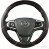 Coprivolante in Pelle Microfibra Nera per Toyota Camry 2015 2016 2017 Avalon 2013-2018 Custodia Fai-da-te per Volante Auto