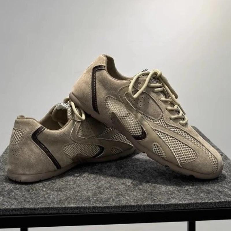 

Модный бренд Мужские кроссовки Дышащая повседневная обувь для мужчин Модная шнуровка Плоская обувь Роскошная мягкая подошва Кроссовки для бега Мужская обувь для ходьбы 39 хаки