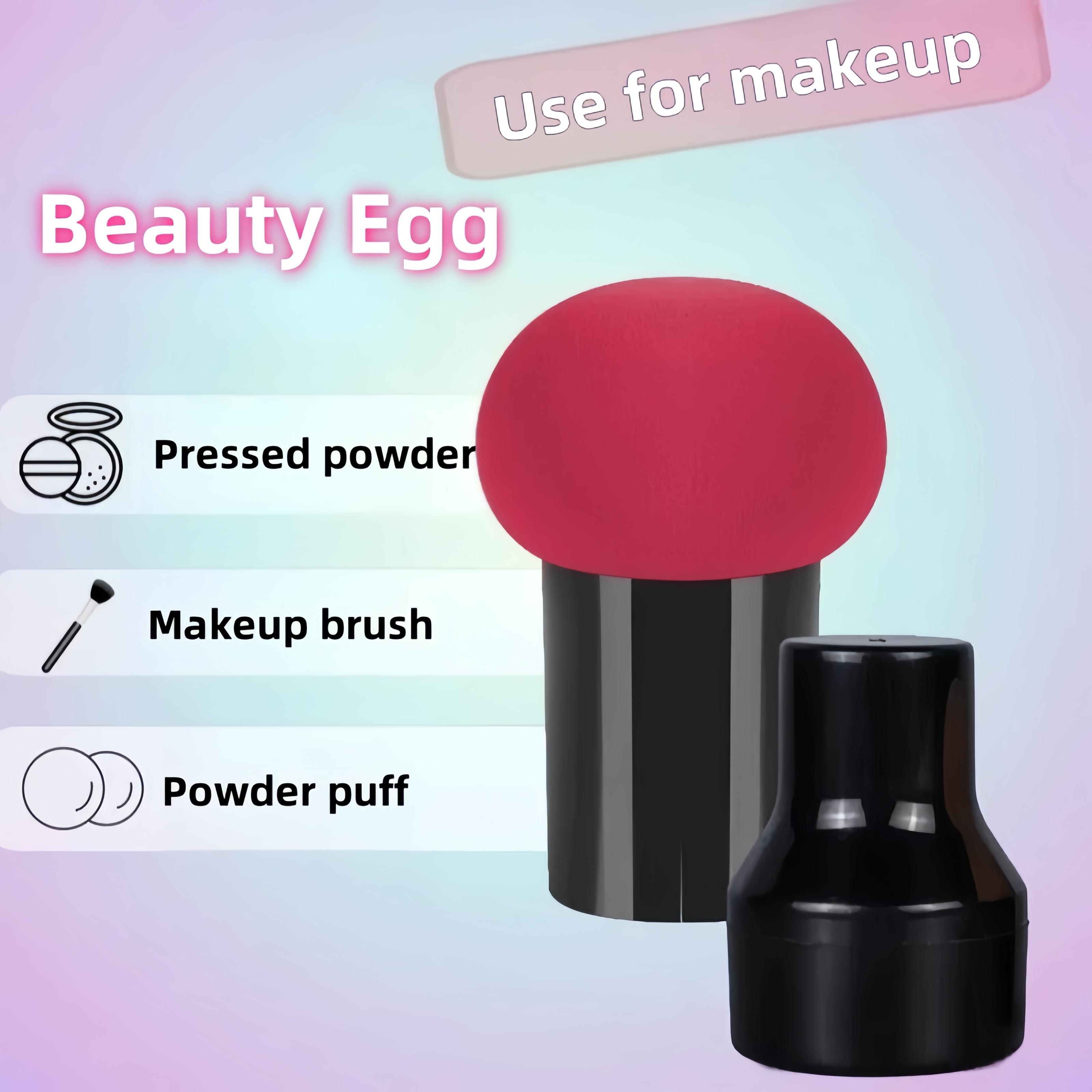 

1 Pc Makeup Face Coverup Sponge Powder Puff Mushroom Head Comfortable Hygiene Fashion Cosmetic рожевий червоний колір