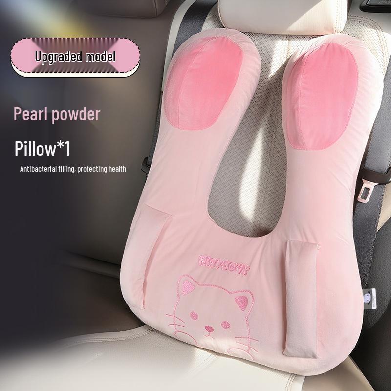 Oreiller de Repose-Tête de Voiture Dessin Animé Aichewu pour Enfants - Aide au Sommeil Mignon pour Enfants
