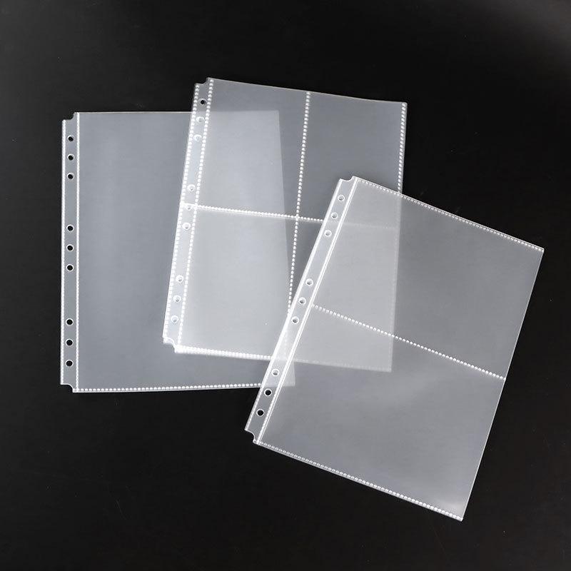 B5 Card Album with PP Transparent Inner Pages: Loose-Leaf with 1, 2, or 4 Pockets, 9-Hole Refill for Idol Card Storage