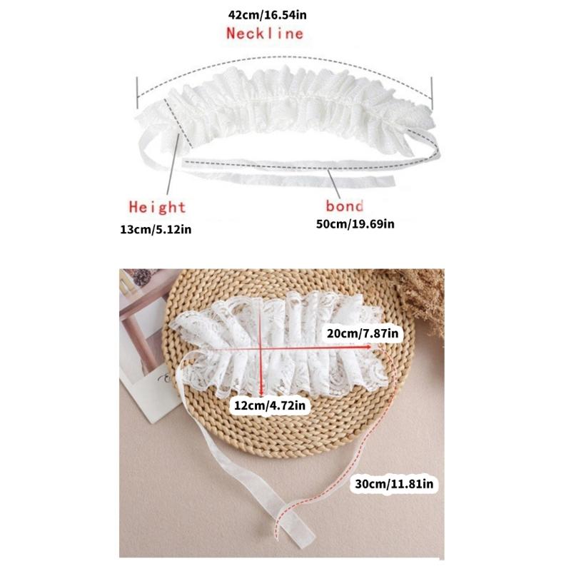 Lace Trim Manicure Sleeve Nails Art Decoration Meshes Cuffs Romantics Arm Cuffs for Special Occasion and Fancy Dress