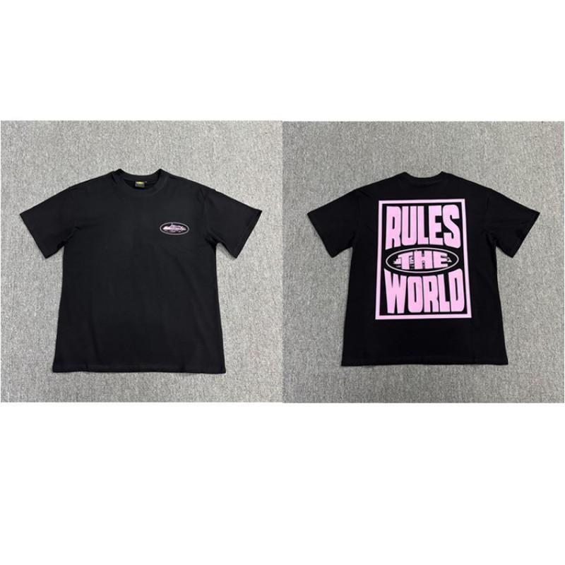 CORTEIZ Short Sleeve T-Shirt Men Women American Street Style Graphic Print 4 Styles Casual Teen Tee