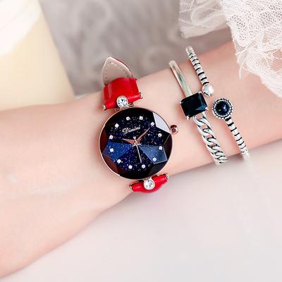 Starry Sky Watch Women's Waterproof Quartz Women's Watch Fashion Trend Belt Women's Watch
