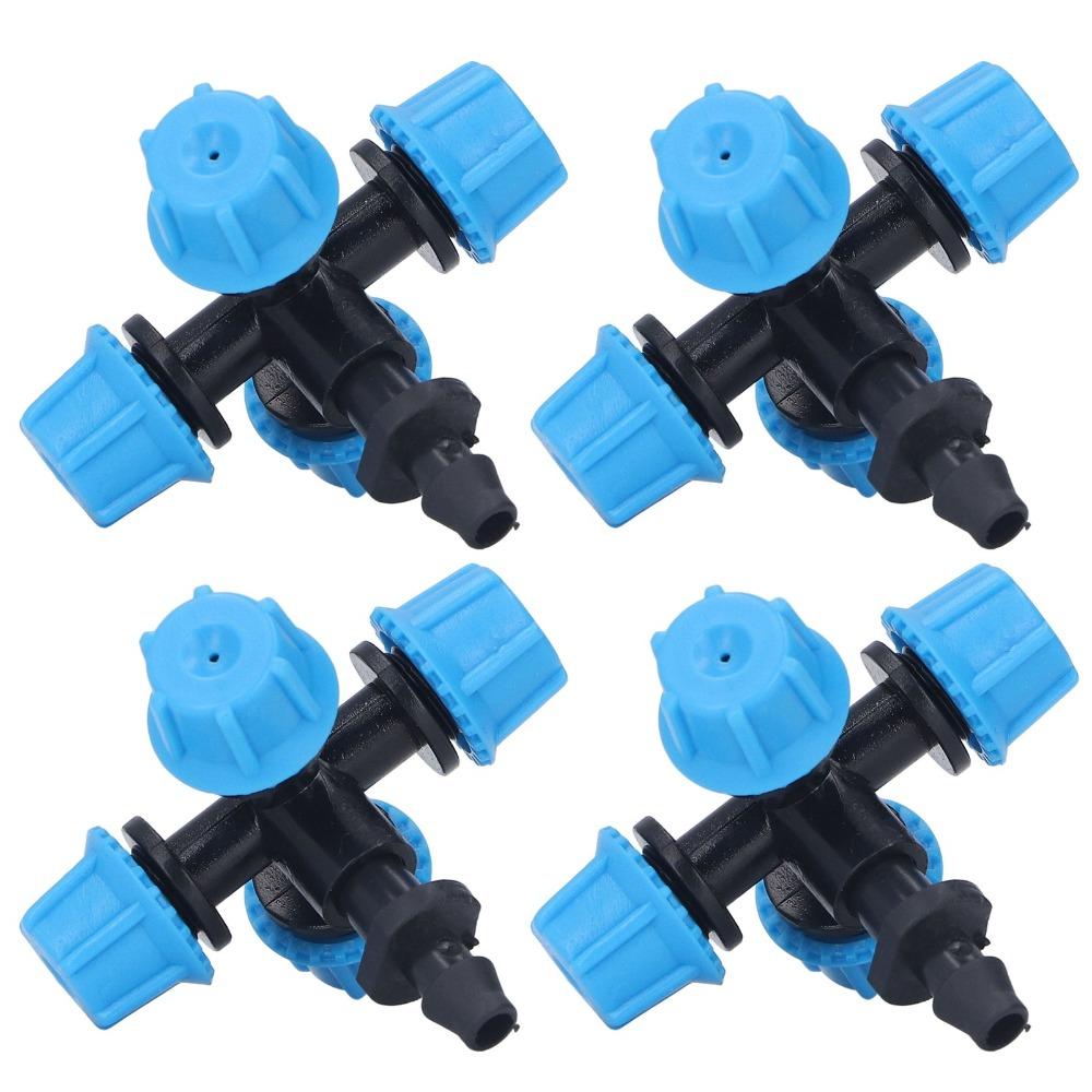 20PCS Plastic Cross Atomization Micro Nozzle Misting Sprinkler Nozzle  Swimming Pool Cooling