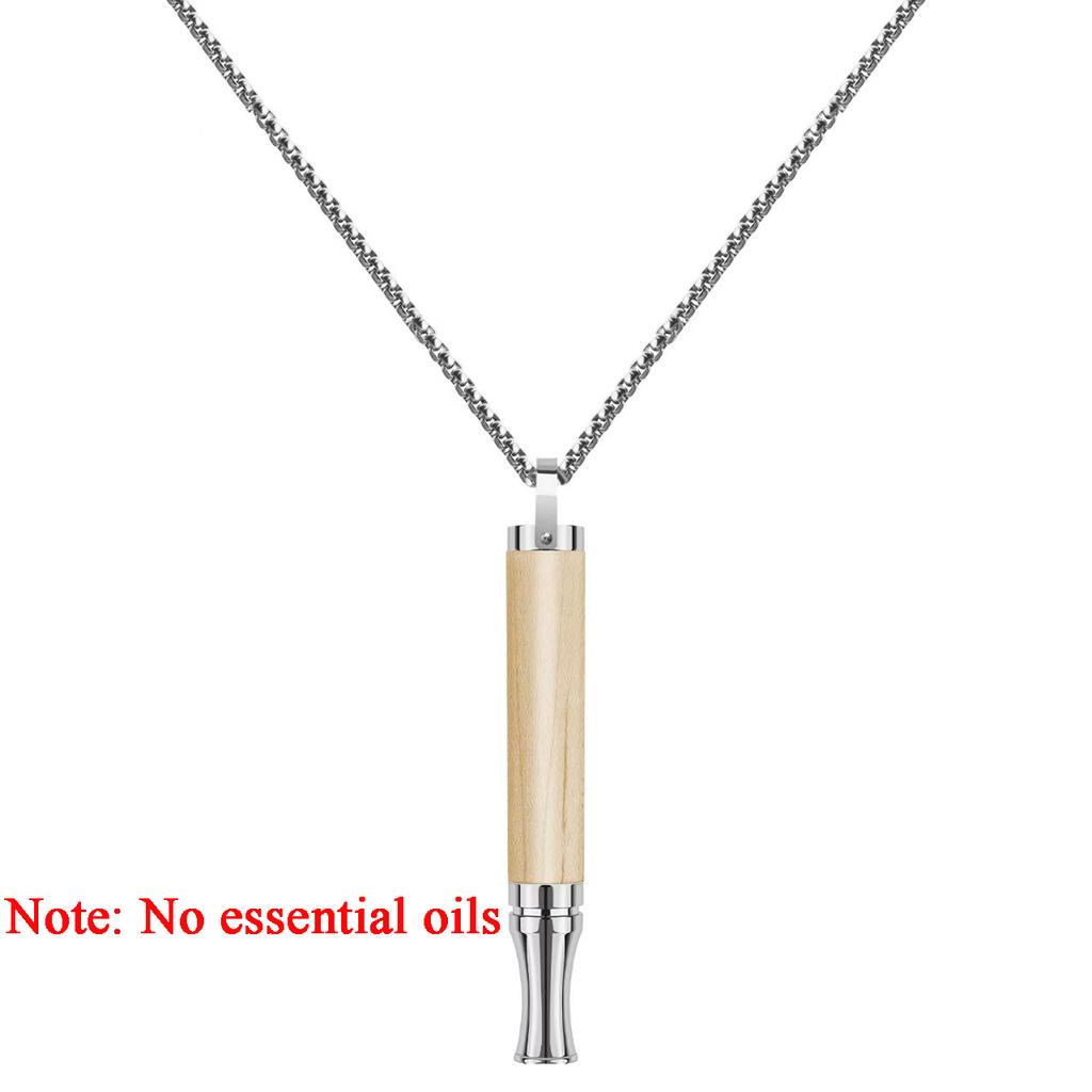 Pendants With Flavor Filters Anxiety Relief Breathing Necklace Quitting Smoking Meditation Mindfulness Necklace Quit Smoking Aid