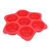 Hamburger Bun Mold 7 Cavity Silicone Non Stick Dishwasher Safe Household Hamburger Bread Form Baking Pan for Egg   Cornbread Layer Cake