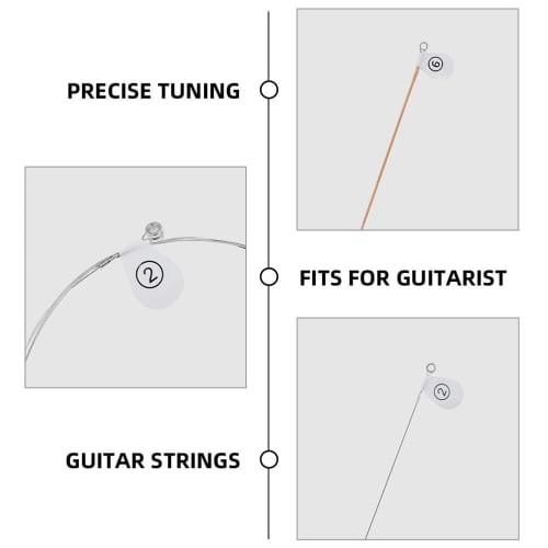 Totority 6-Piece Guitar String Set, Folk Guitar Strings, Metal Guitar Strings, Acoustic Guitar Strings, Folk Guitar Strings, DIY Guitar Strings