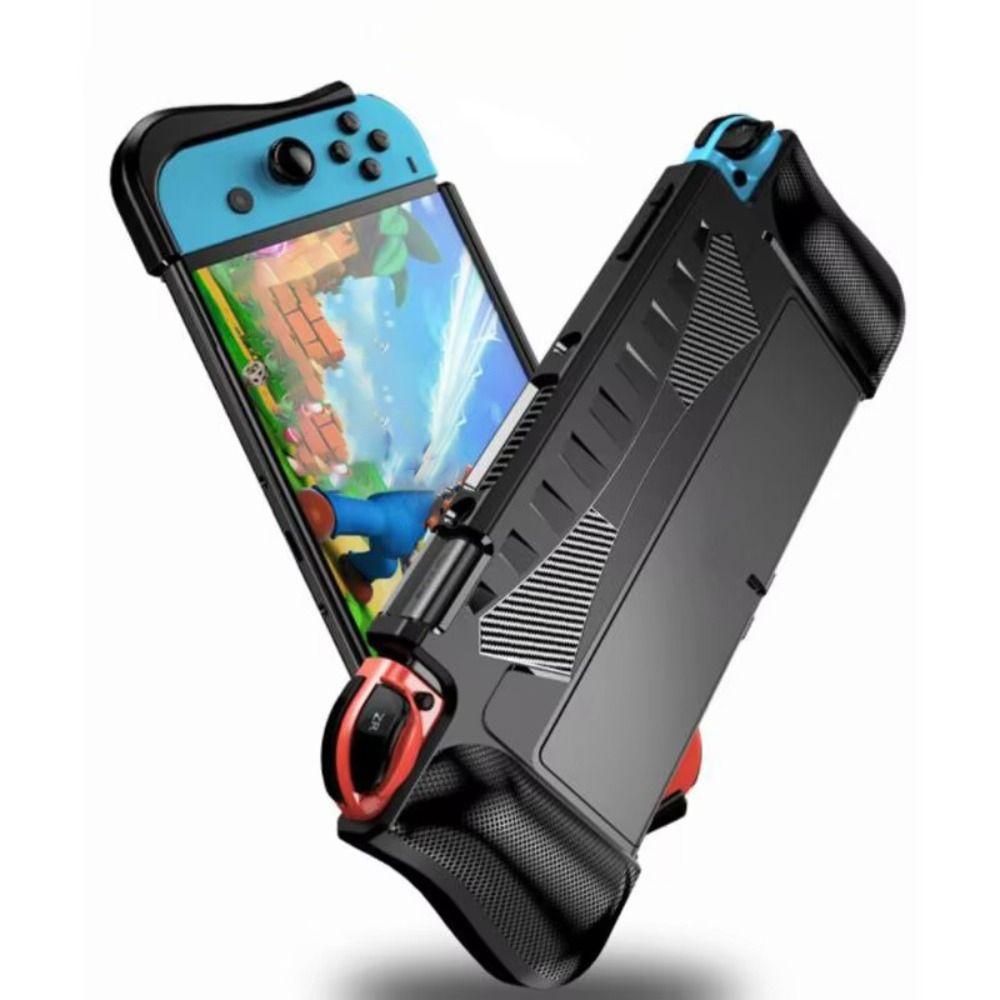 Husă Șocuri Portabilă Dockabilă Accesorii Jocuri Carcasă cu Grip pentru Nintendo Switch OLED