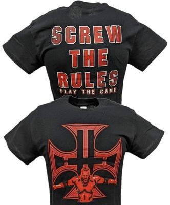 T-shirt Nera da Uomo Triple H Screw The Rules Play The Game