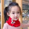 Spring Autumn Kids Neckerchief Solid Color Children Knit Wool O Ring Neck Collar Boy Girl Outdoor Protect Winter Warm Baby Scarf