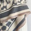 New leopard print high-speed jacquard machine imitation cashmere scarf women's short fringed high-end shawl