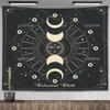Zodiac Astrology Constellation Tapestry Indie Hippie Sun Moon Tapestry Tarot Astrology Altar Tablecloth Aesthetic Room Decor