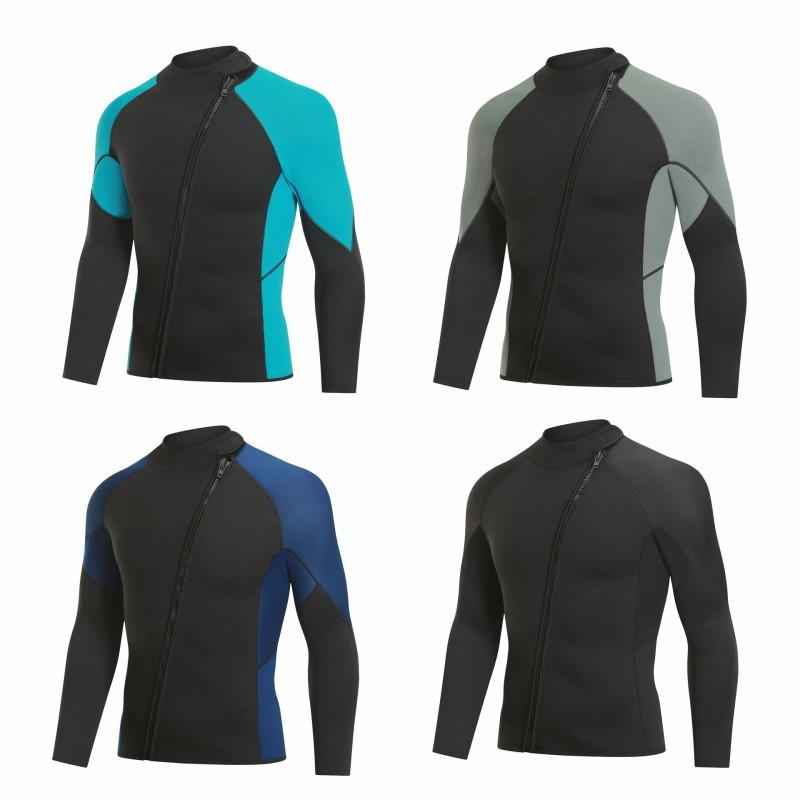 3mm Neoprene Wetsuit Top Bottom Set Surfing Diving Snorkeling UV Protection Warmth Winter