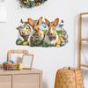 Wall Decoration Stickers for The Easter Bunny and Eggs Restaurant's Living Room, Featuring Broken Walls and Colorful Eggs.