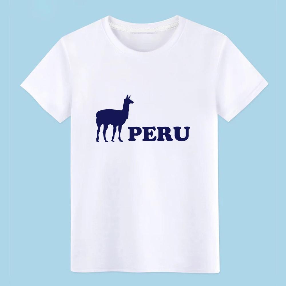 Peru T Shirt Designer Short Sleeve Round Neck Normal Antiwrinkle Fashion Summer Outfit Shirt