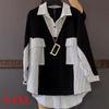 GMXIA Women's Fashion Casual Leisure Long Sleeve POLO Neck Blouses & Shirts