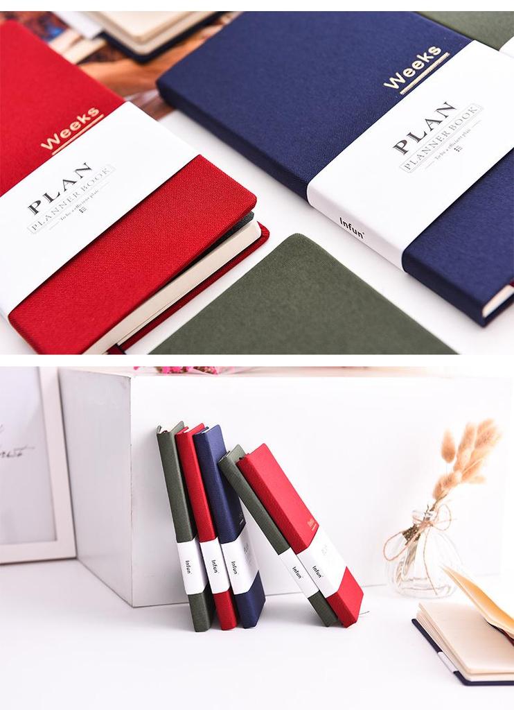 Weekly Plan Book: Self-Fillable Date Squares, Diary, and Self-Discipline Journal