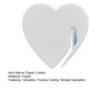Christmas Paper Cutters Heart-Shaped Envelope Opener Gift Wrapping Tool Safe Plastic Paper Trimmer for Craft Letters Wrapping
