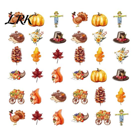 Herbst-Thema Hängedekoration 12/24/36 Stück Thanksgiving Holzdekoration, Herbstkürbis Ahornblatt Bauernhaus Truthahn Ornament, Erntefest Party