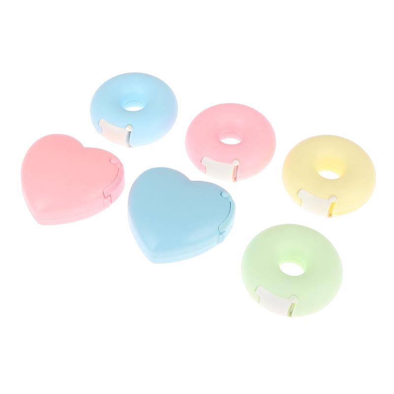 1Pc Donut Heart-Shaped Tape Dispenser Cutter For Eyelash Extension Tape