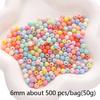 Handmade Beads 6-16mm Acrylic Mixed Colors Mixed Batch Frosted Round Beads Handmade Diy Hand Stringing Beads Jewelry Accessories Material Package