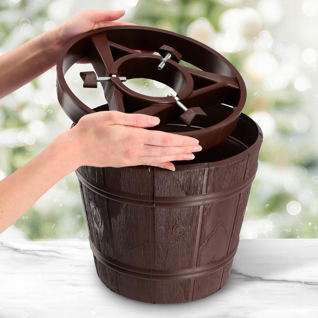 KADAX Großer Weihnachtsbaumständer für einen echten Weihnachtsbaum, Blumentopfbaum 2,8 m