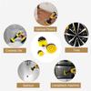 Electric Floor Scrubber 5-Piece Cleaning Brush Set Round For Carpet, Glass Car Wheel& Car Wash Tools