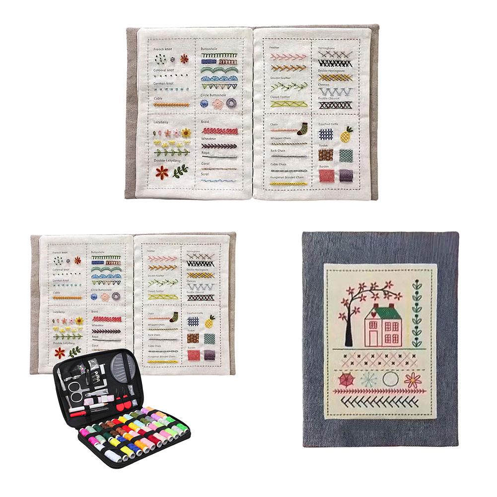 DIY Stichbuch Ein umfassender Leitfaden zum Nähen und Sticken Stickerei Grundnadelmethode für Anfänger und Enthusiasten