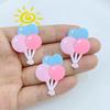 20pcs New Cute Cartoon Little Balloon Series PVC Flexible Glue Flat Back DIY Scrapbook Embellishment Phone Craft Decoration