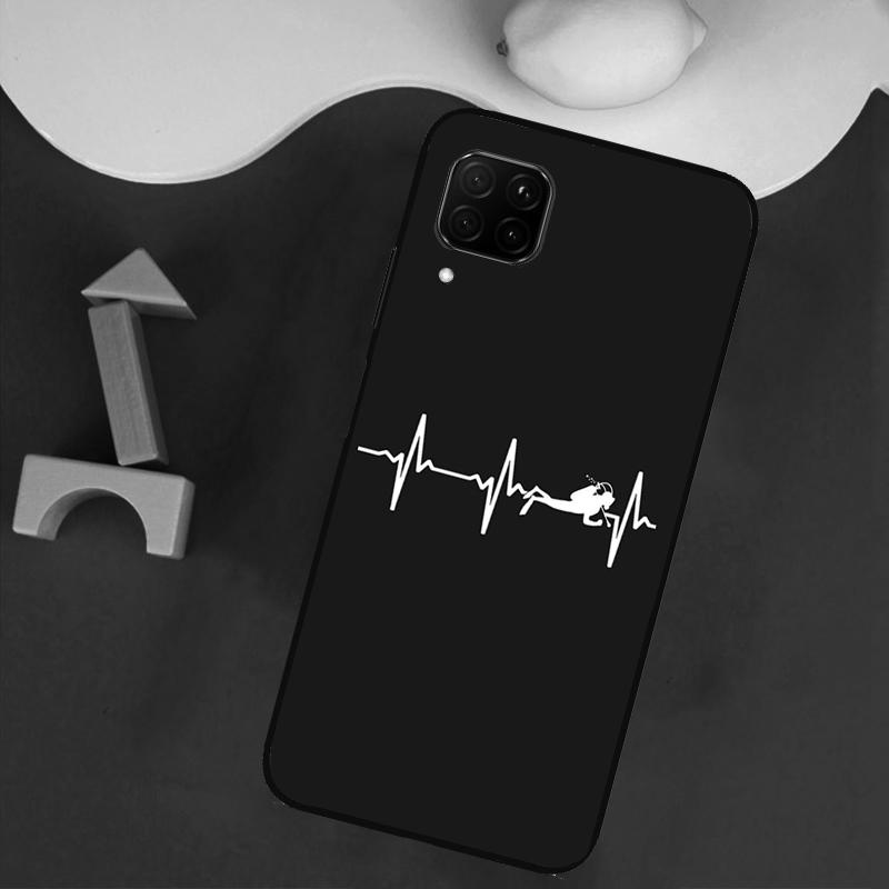 Scuba Diver Diving For Huawei Nova Y73 Y72 Y70 Y90 Y60 Y61 Y91 12s 12i 11i 8i 9 10 SE P40 Lite P30 P60 Pro Case