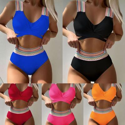 Costume da bagno estivo femminile bikini da donna sexy a vita alta costume da bagno da spiaggia