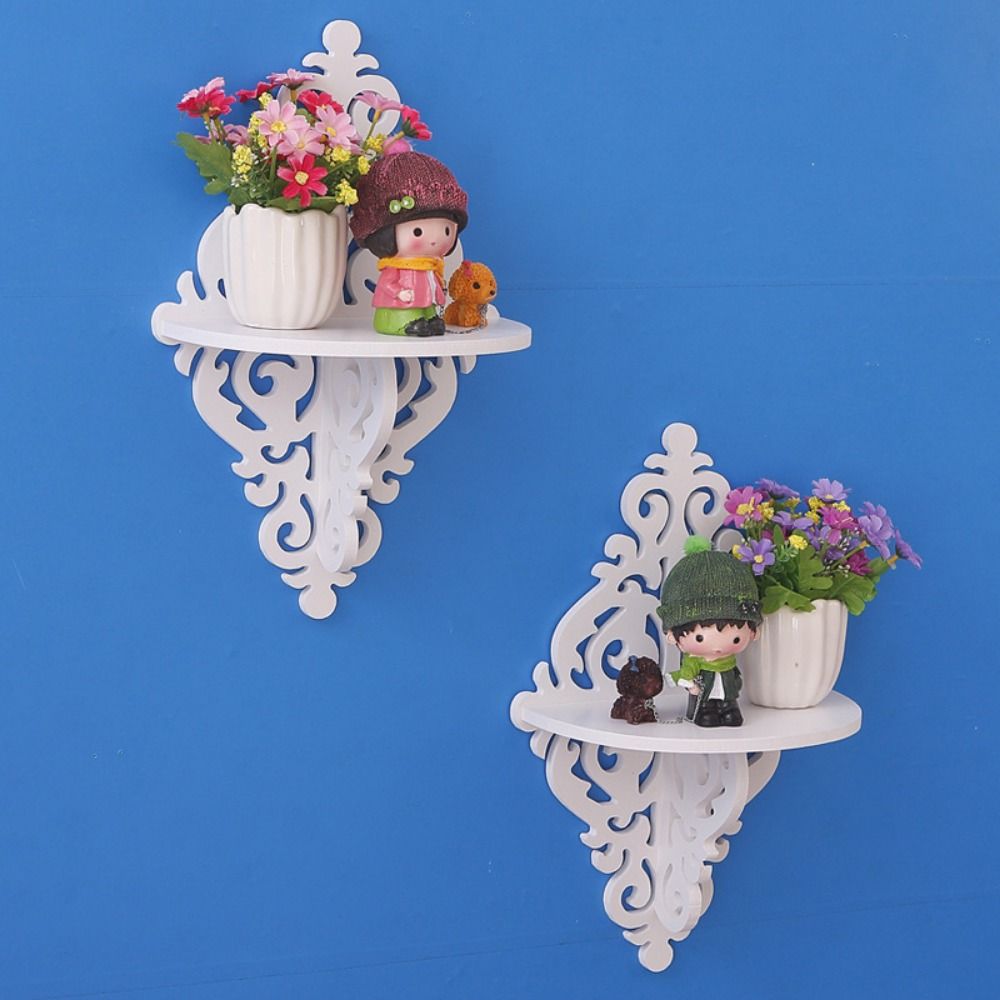 Sharp Point for Living Room Decor Floating Wall Shelf Flower Pot Rack Storage Board Display Rack