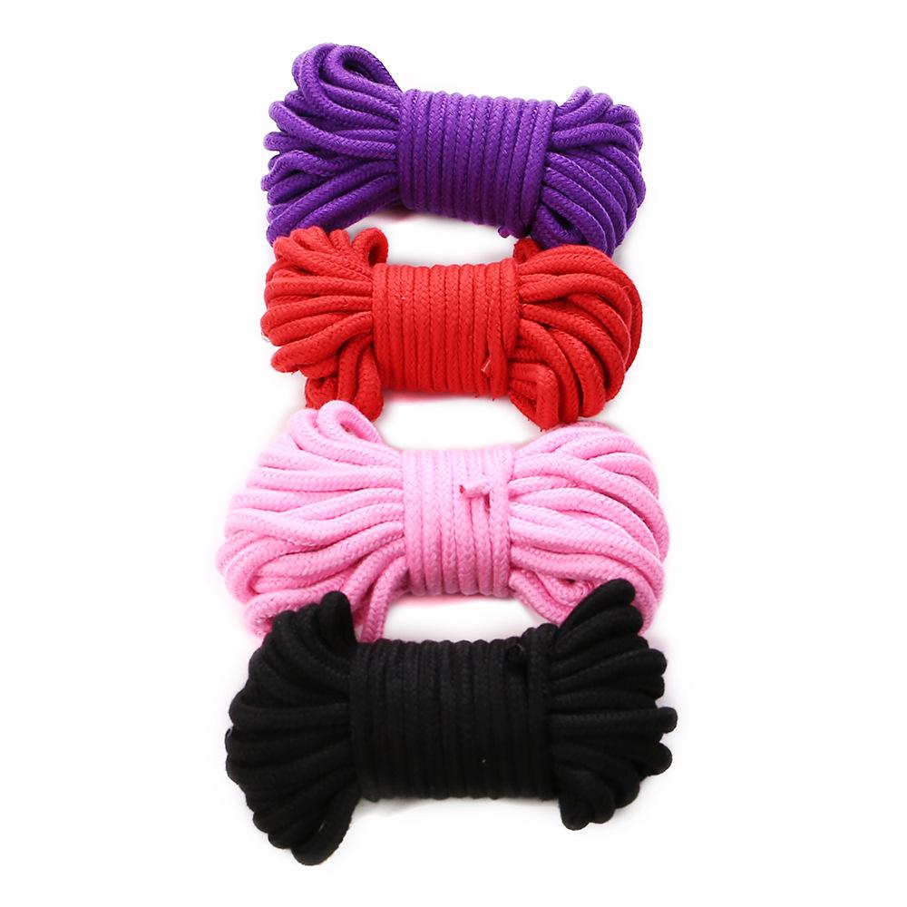 5m/10m Sex Slave Bondage Rope Thick Cotton Restraint Erotic Role Play Toys Soft Cotton Rope For Couples Adult Games