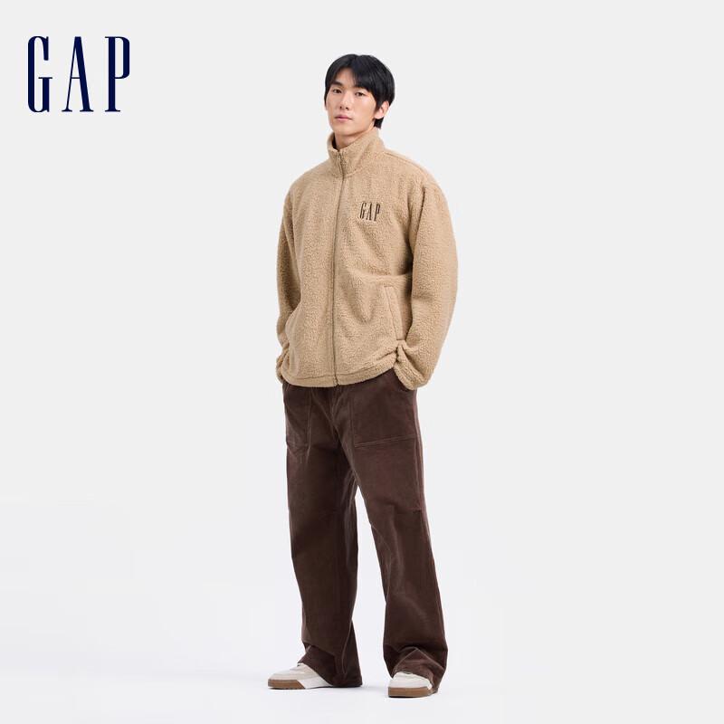 

Gap Унисекс Осенний Флисовый Свитшот с Логотипом и Воротником-стойкой XL (Asian Size)