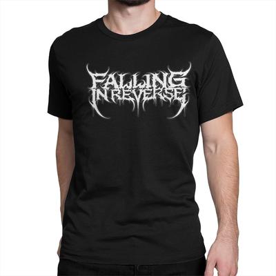 Erkek Kadın Falling In Reverse Heavy Metal Grubu Tişörtü %100 Pamuk Baskılı Tişört Pop Punk Giyim Kıyafetleri