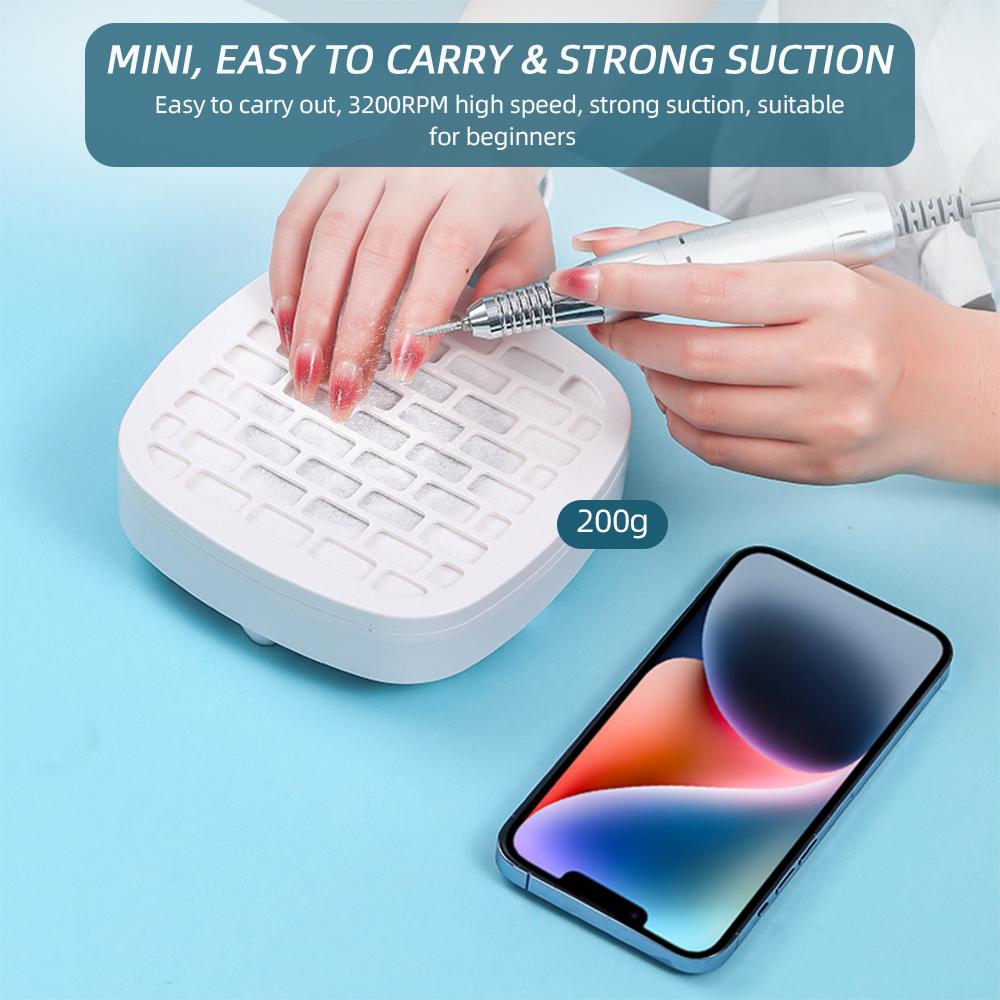 3200RPM USB Mini Sběrač Prachu na Nehty Přenosný Odsavač Prachu na Nehty Ventilátor Vysavače na Nehty Ventilátor na Manikúru pro Nail Art S Filtrem