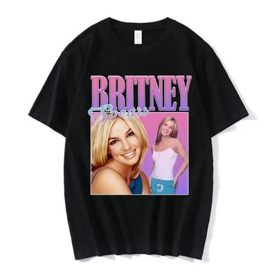 Καλοκαιρινό Britney Spears Όμορφη Φωτογραφία Γραφικό Σχέδιο Μπλουζάκι Μόδα Δημοφιλές Casual Καθημερινό Μπλουζάκι Άνδρες Γυναίκες Μπλουζάκια Streetwears