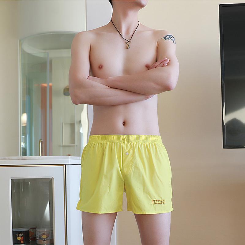 Herren Unterwäsche Reine Baumwolle Boxershorts Locker Übergröße Vierkant Badehose Shorts Sommer