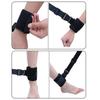 Medical Limbs Restraint Strap Bedridden Elderly Patient Protection Black Durable Wrist Ankle Fixator Tie Down Belt