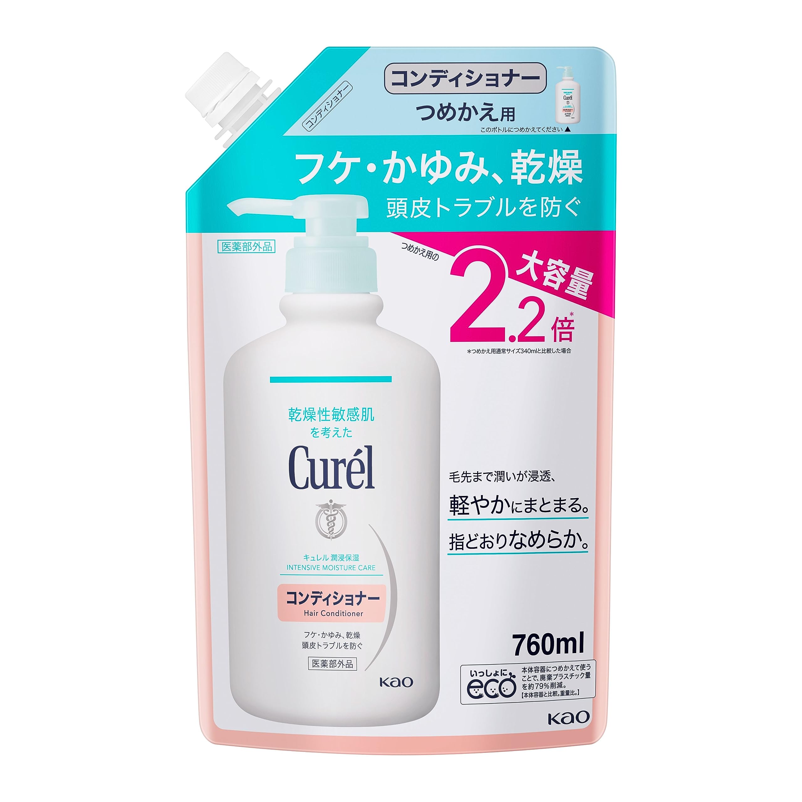 Curel Conditioner Large Capacity 760ml Refill,