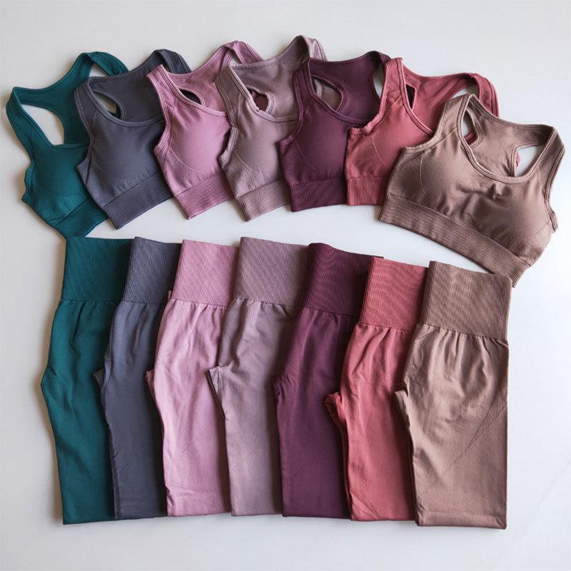 Conjunto de Yoga y Fitness de Nailon Sin Costuras para Levantamiento de Cadera