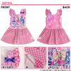 swimsuit Bandai Kimi to Idol designer swimsuit 572 pink [Airin] One-piece PreCure Girls' one-piece (100cm/110cm/120cm) (pink/purple)