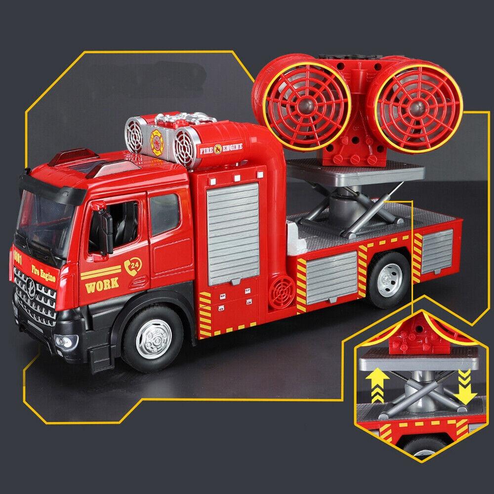 Jucărie cu mașină de pompieri 1/18 Mașină de pompieri Model de colecție de jucării pentru băieți