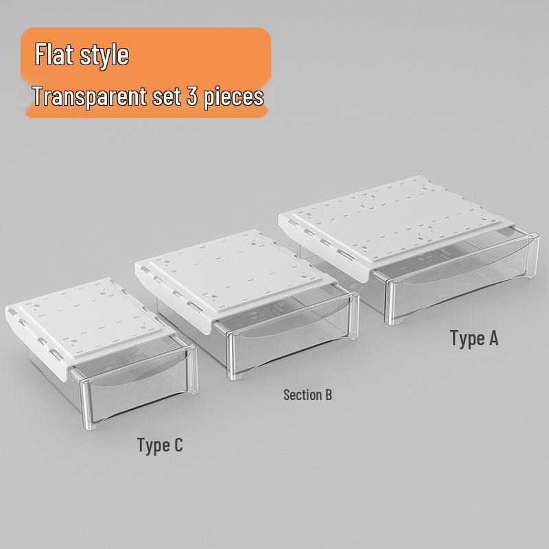 Adjustable Under-Desk Drawer: No Nails, No Drilling, Invisible Storage for Home or Office